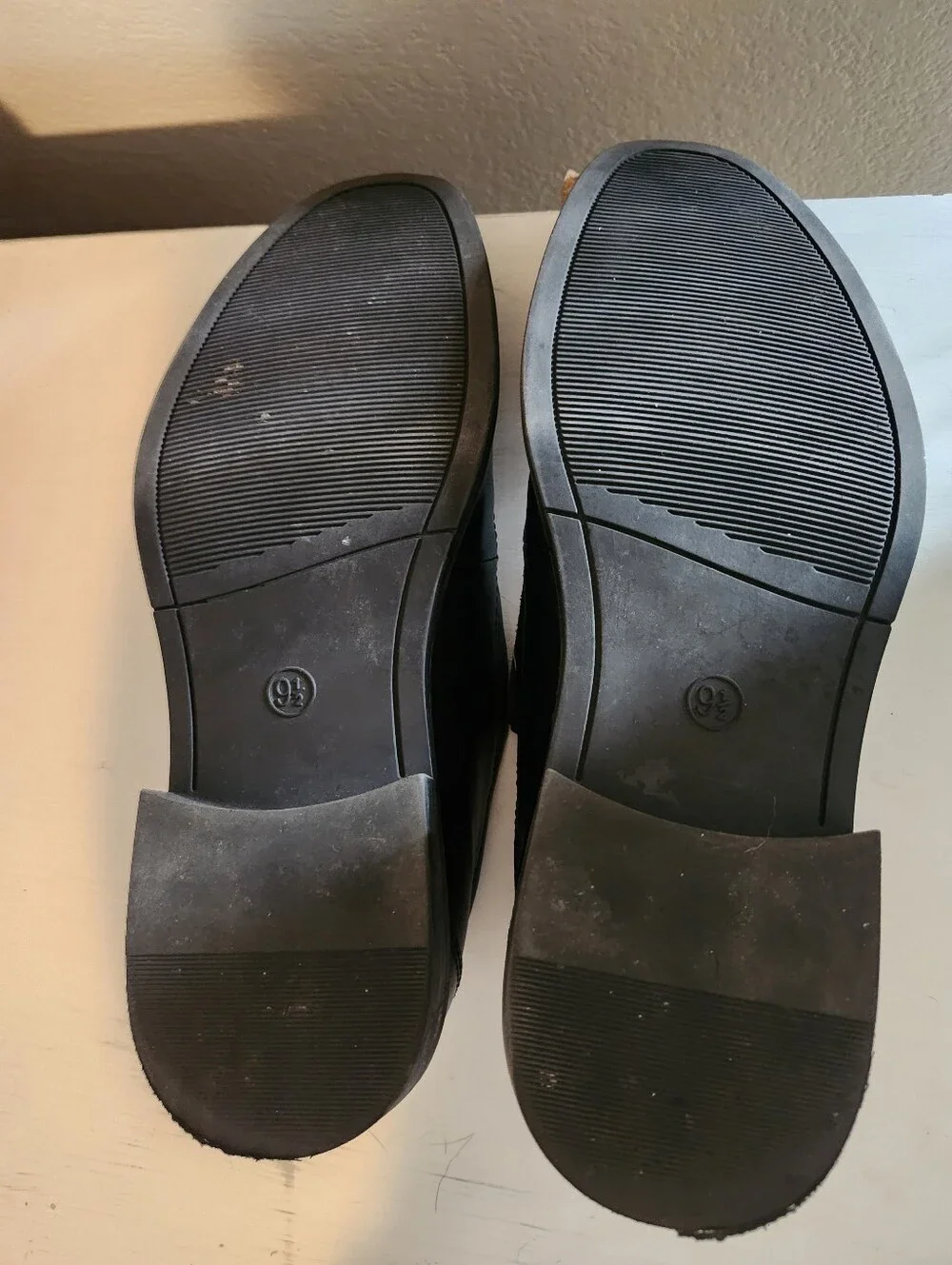 Men's Black Slip-On Dress Loafers - Good Fellow. Size 9.5.